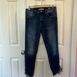 mavi high rise skinny jeans tess size 29 Cropped